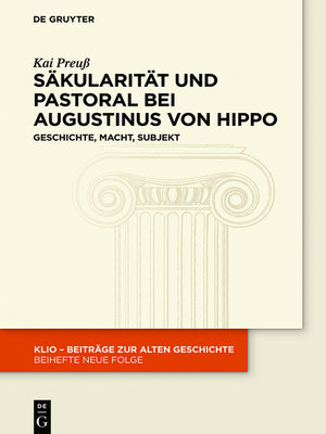 cover image of Säkularität und Pastoral bei Augustinus von Hippo